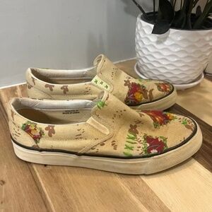 Free people patchwork shabby slip on shoes